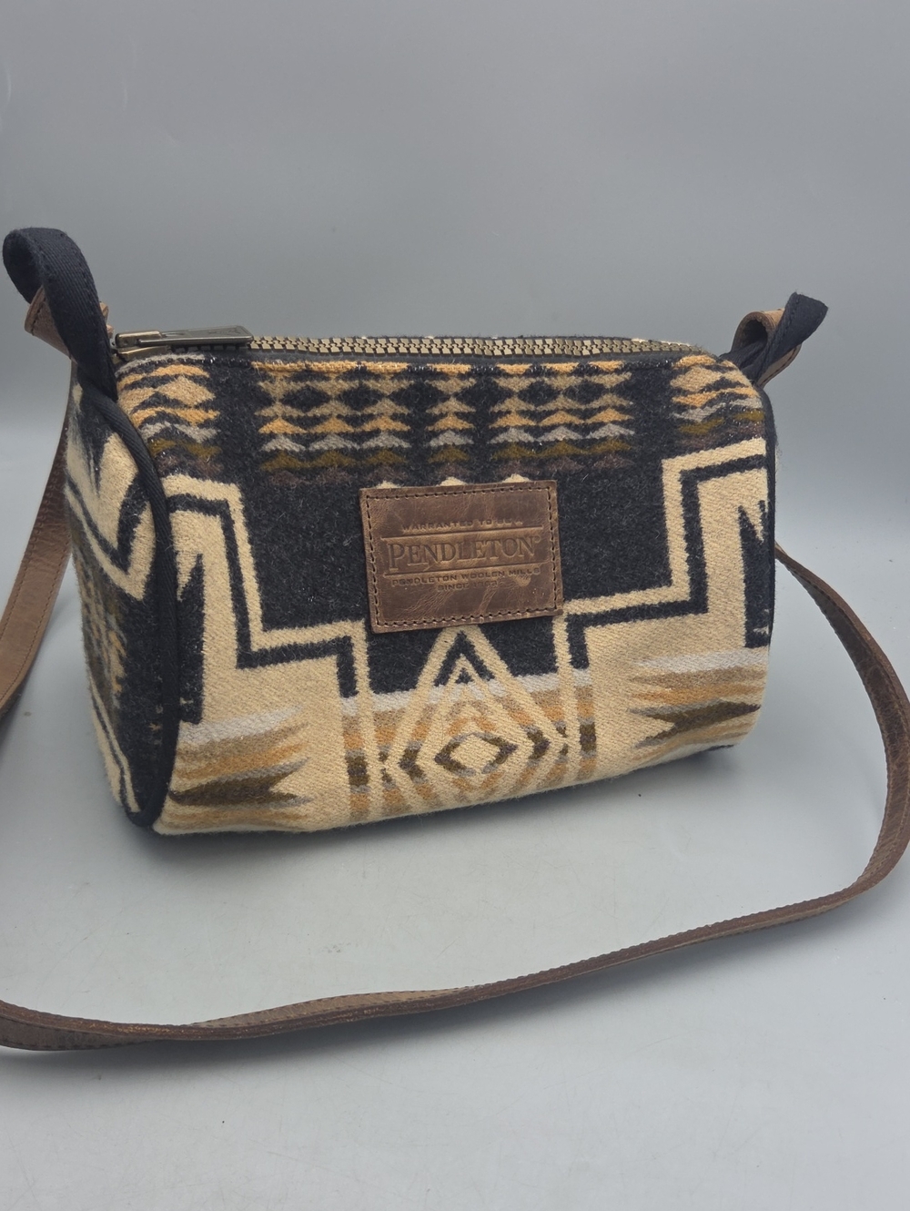 Pendleton Aztec Print Crossbody Wool Bag
